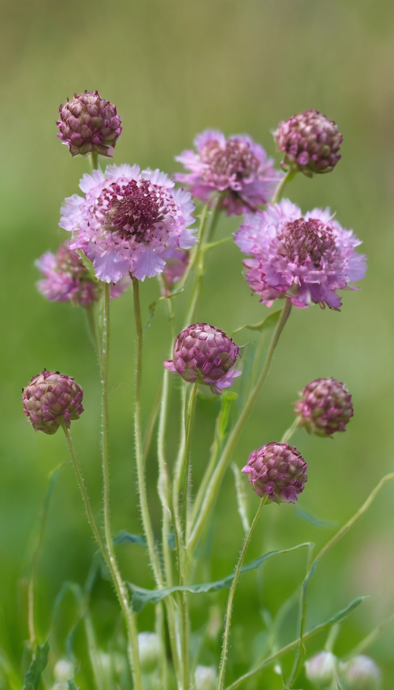 Скабиоза темно-пурпурная