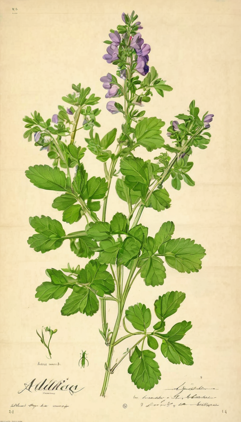 Люцерна синяя