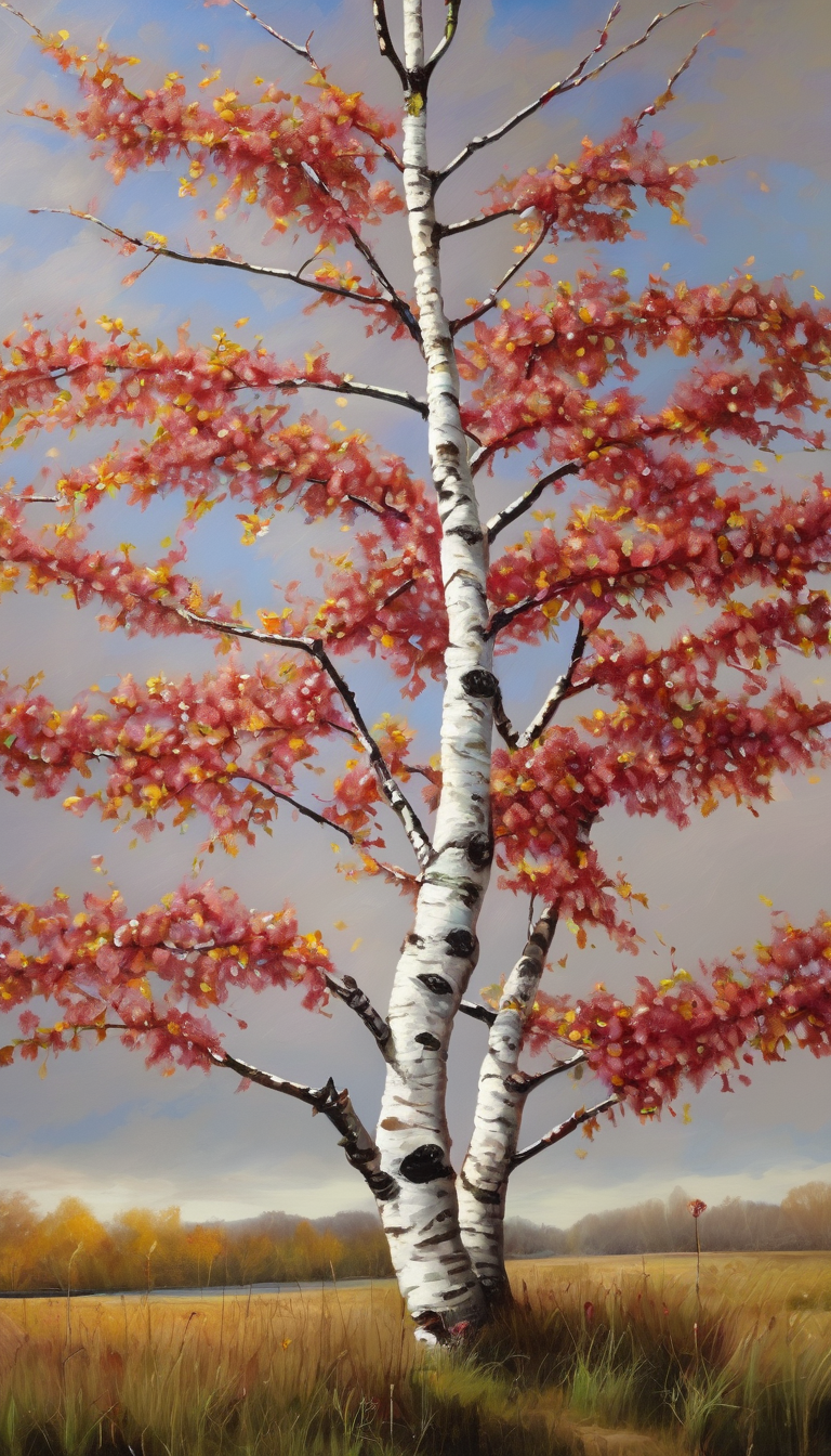 Береза вишневая