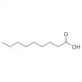 Формула молекулы Пеларгоновая кислота| Formula of active ingredient Pelargonic acid 