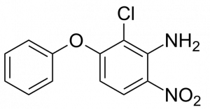 Формула молекулы Аклонифен| Formula of active ingredient Aclonifen 
