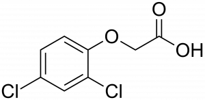 Формула молекулы 2,4-Д| Formula of active ingredient 2,4-D 