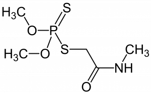 Формула молекулы Диметоат| Formula of active ingredient Dimethoate 