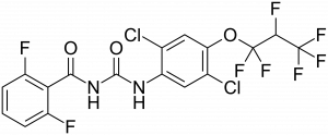 Формула молекулы Люфенурон| Formula of active ingredient Lufenuron 