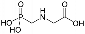 Формула молекулы Глифосат| Formula of active ingredient Glyphosate 