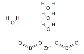 Формула молекулы Борат цинка| Formula of active ingredient Zinc borate 