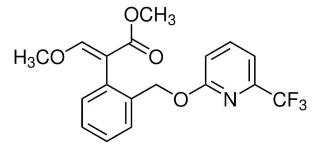 Формула молекулы Пикоксистробин| Formula of active ingredient Picoxystrobin 
