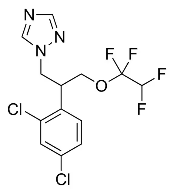 Формула молекулы Тетраконазол| Formula of active ingredient Tetraconazole 