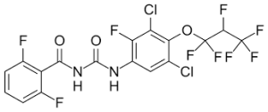 Формула молекулы Новифлумурон| Formula of active ingredient Noviflumuron 