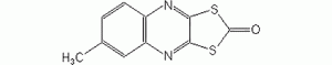 Формула молекулы Хинометионат| Formula of active ingredient Chinomethionat 