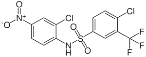 Формула молекулы Флусульфамид| Formula of active ingredient Flusulfamide 