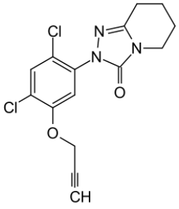 Формула молекулы Азафенидин| Formula of active ingredient Azafenidin 