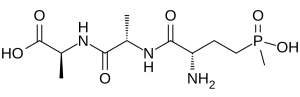 Формула молекулы Биалафос (Биланафос)| Formula of active ingredient Bialaphos (Bilanafos) 
