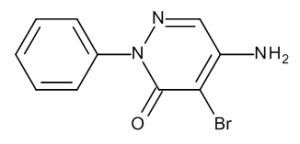 Формула молекулы Бромпиразон| Formula of active ingredient Brompyrazon 
