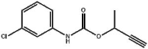 Формула молекулы Хлорбуфам| Formula of active ingredient Chlorbufam 