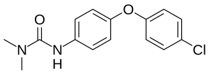 Формула молекулы Хлороксурон| Formula of active ingredient Chloroxuron 