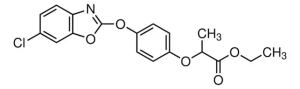 Формула молекулы Феноксапроп-этил| Formula of active ingredient Fenoxaprop-ethyl 