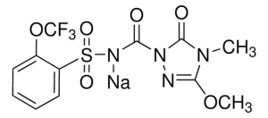 Формула молекулы Флукарбазон-натрия| Formula of active ingredient Flucarbazone-Na 