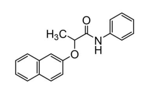 Формула молекулы Напроанилид| Formula of active ingredient Naproanilide 