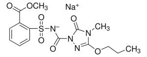 Формула молекулы Пропоксикарбазон-Na| Formula of active ingredient Propoxycarbazone-Na 