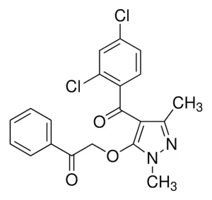 Формула молекулы Пиразоксифен| Formula of active ingredient Pyrazoxyfen 