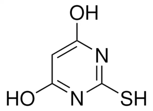 Формула молекулы Тиобарбитуровая кислота (ТБА)| Formula of active ingredient Thiobarbituric acid (TBA) 
