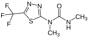 Формула молекулы Тиазафлурон| Formula of active ingredient Thiazafluron 