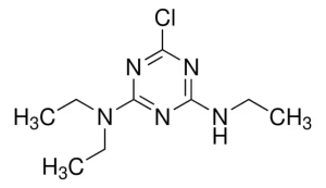 Формула молекулы Триетазин| Formula of active ingredient Trietazine 