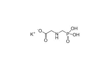 Формула молекулы Глифосат (калиевая соль)| Formula of active ingredient Glyphosate potassium salt 