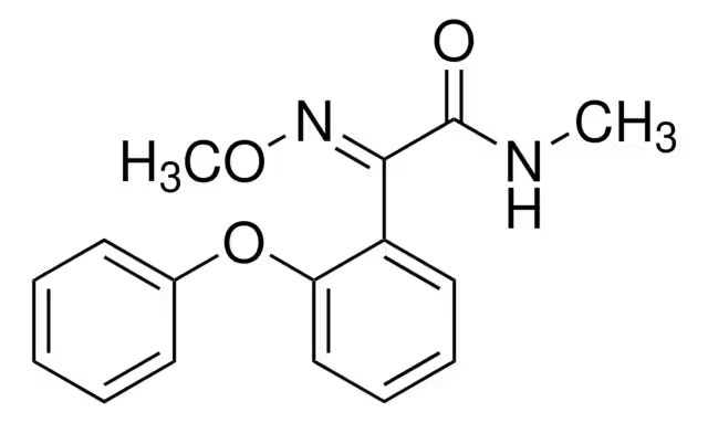 Формула молекулы Метоминостробин| Formula of active ingredient Metominostrobin 