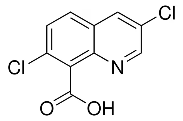 Формула молекулы Квинклорак| Formula of active ingredient Quinclorac 
