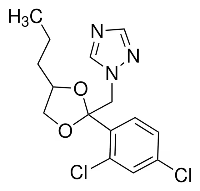 Формула молекулы Пропиконазол| Formula of active ingredient Propiconazole 